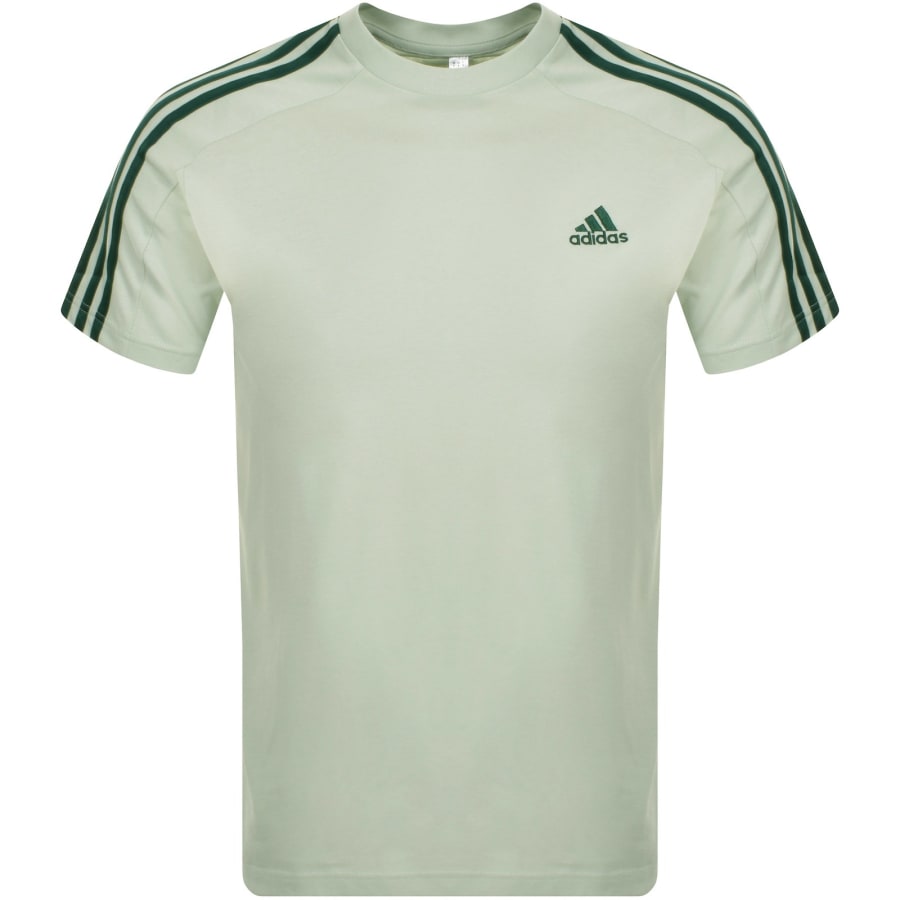 adidas Sportswear 3 Stripes T Shirt Green Mainline Menswear Denmark